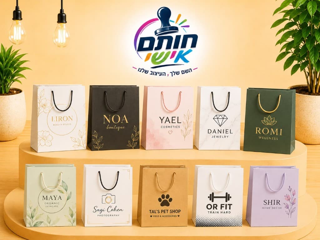 שקיות קרטון בעיצוב אישי למגוון עסקים