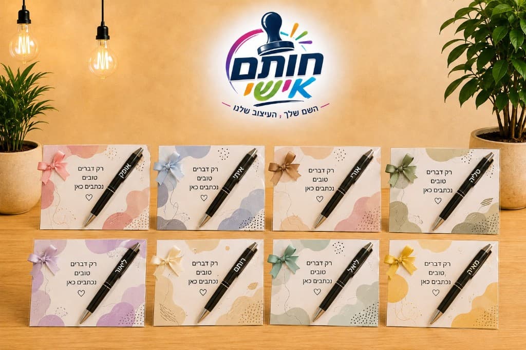 גלויה רק דברים טובים נכתבים כאן עם עט אישי