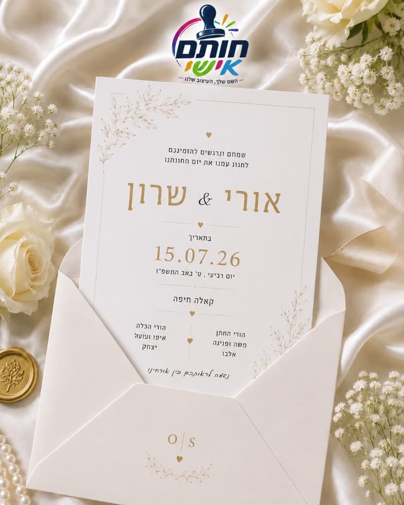 הזמנות בעיצוב אישי לאירועים