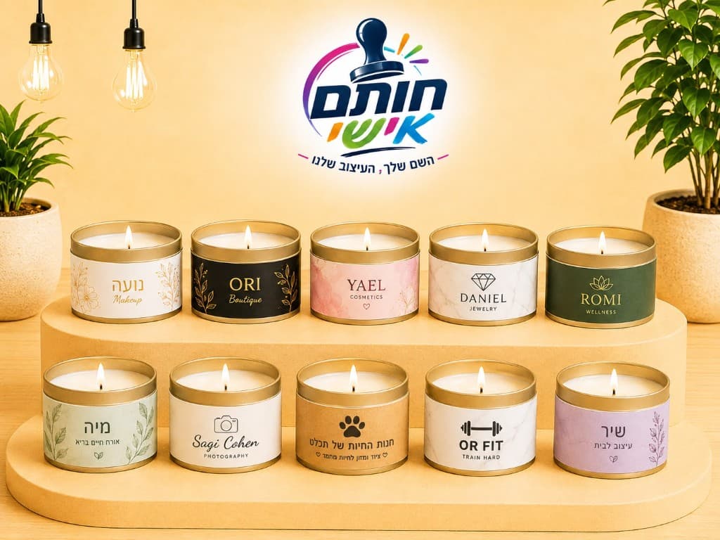 נרות ריחניים בעיצוב אישי