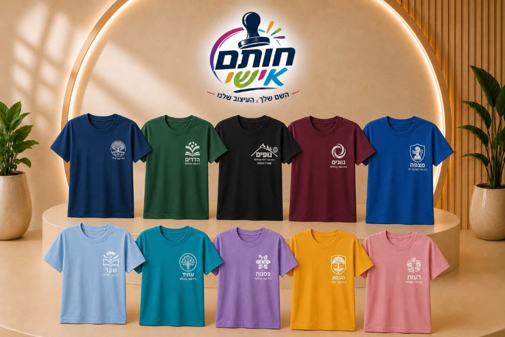 חולצות בית ספר עם סמל בית הספר