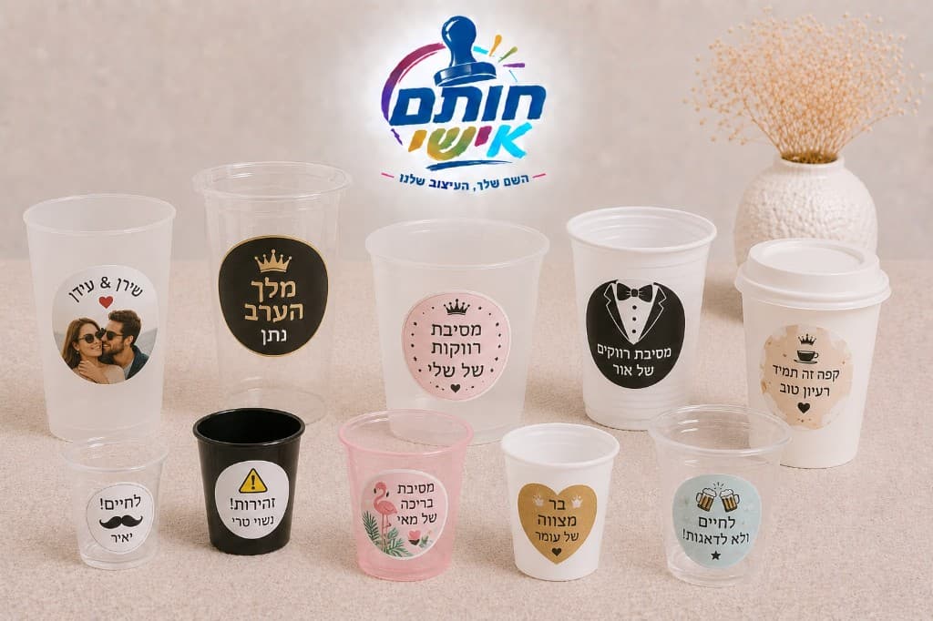 כוסות ממותגות למגוון אירועים