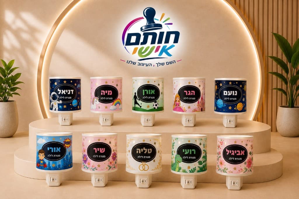 מנורת לילה ממותגת