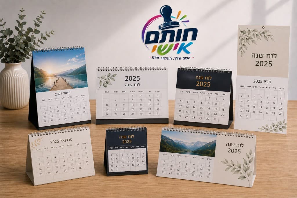לוחות שנה ממותגים בעיצוב אישי