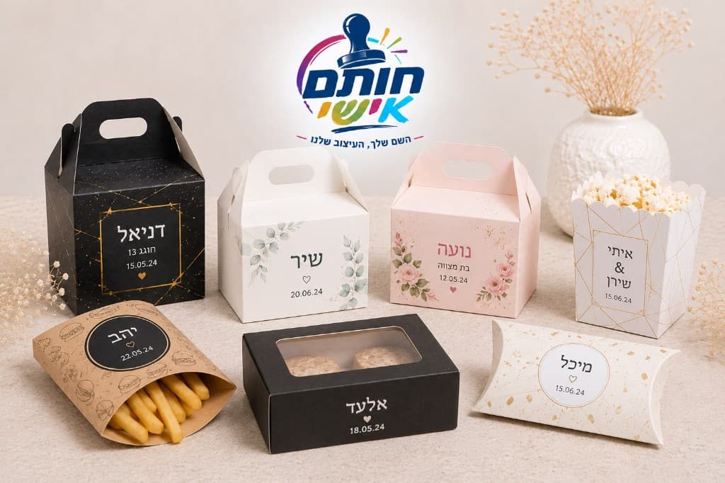אריזות מזון ממותגות לאירועים ומסיבות