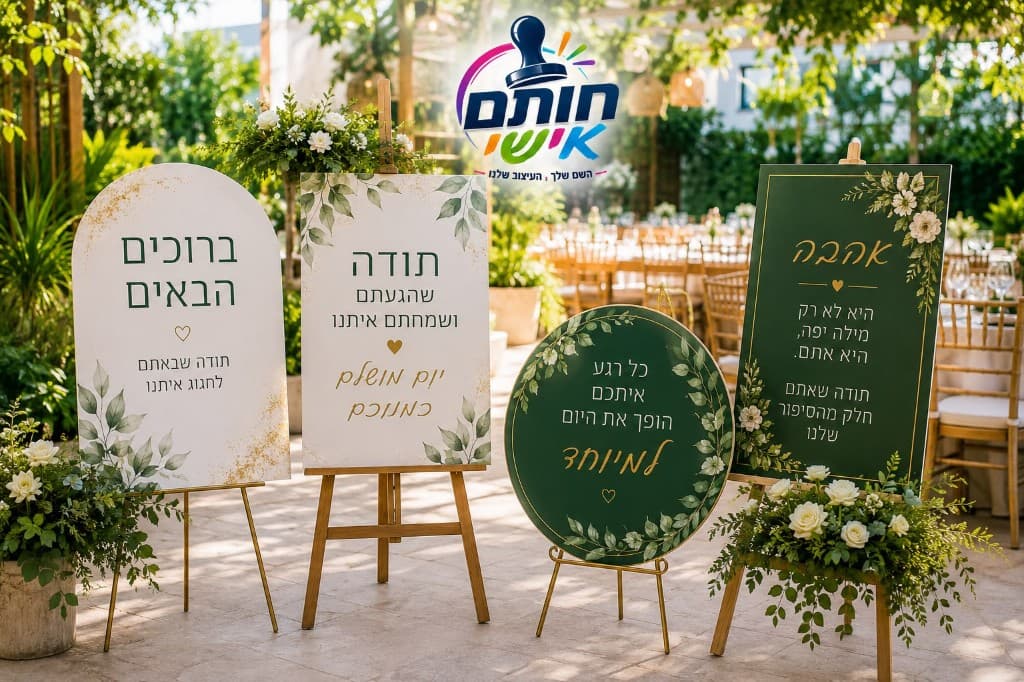 שילוט ועיצוב חלל ממותג באירוע בחוץ